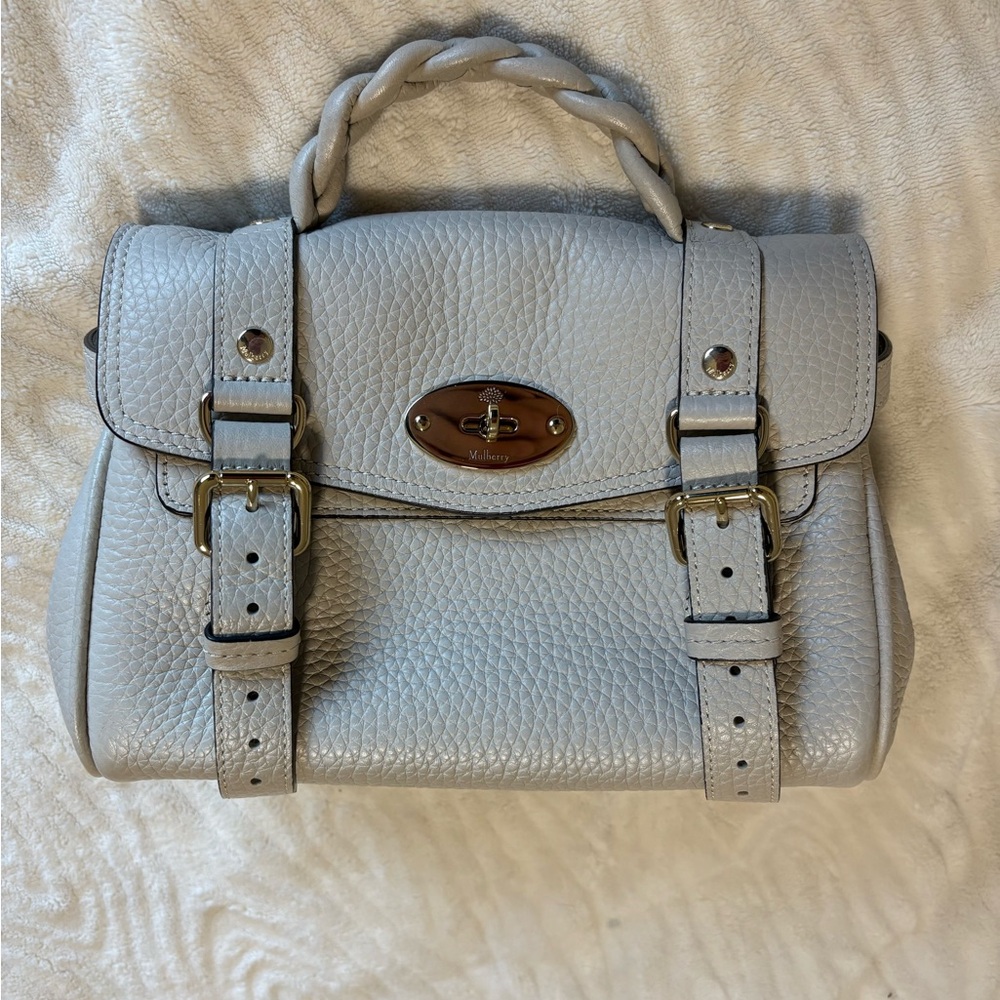 Authentic Mulberry Mini Alexa Crossbody Leather Bag